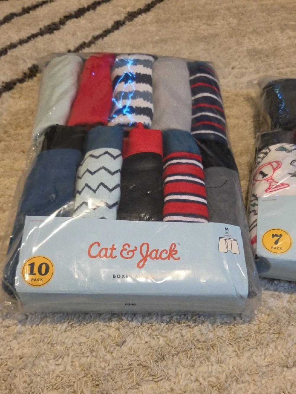 17 Pair Cat & Jack Boys Boxer Briefs Pack - Red, Blue, Gray, Black, White, Teal